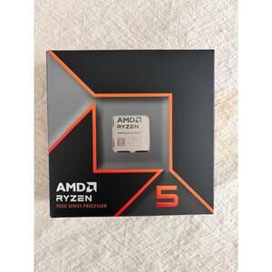 AMD Ryzen 5 9600X Processor (Zen 5) 6-Core 3.9GHz AM5 65W CPU 100-100001405WOF